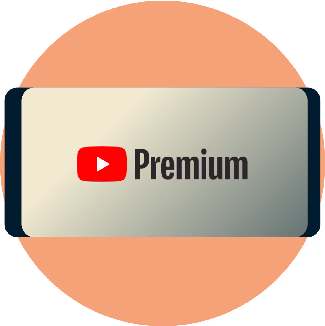 Bir telefon ekranında YouTube Premium.